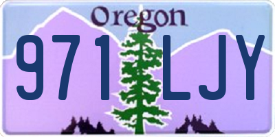 OR license plate 971LJY