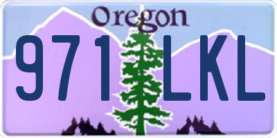 OR license plate 971LKL