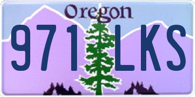 OR license plate 971LKS