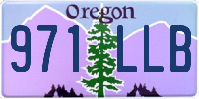 OR license plate 971LLB