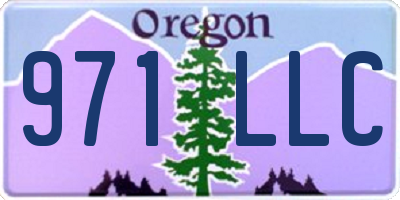 OR license plate 971LLC