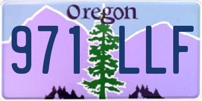 OR license plate 971LLF
