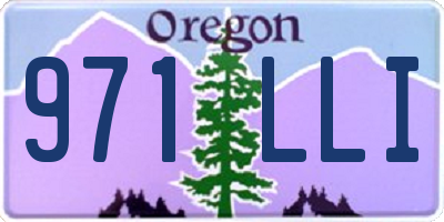 OR license plate 971LLI