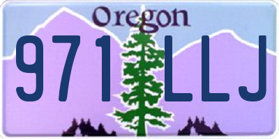 OR license plate 971LLJ