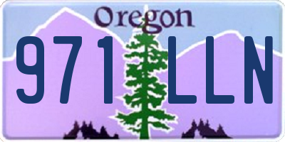 OR license plate 971LLN
