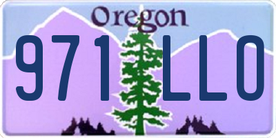 OR license plate 971LLO