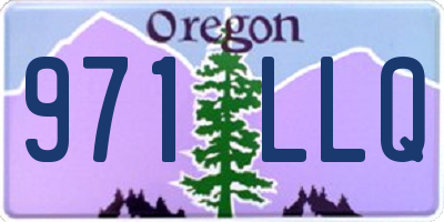 OR license plate 971LLQ