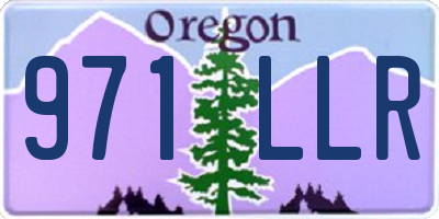 OR license plate 971LLR