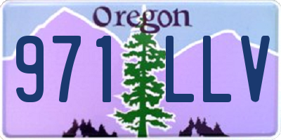 OR license plate 971LLV