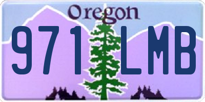 OR license plate 971LMB