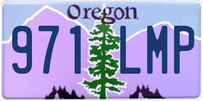 OR license plate 971LMP