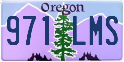 OR license plate 971LMS