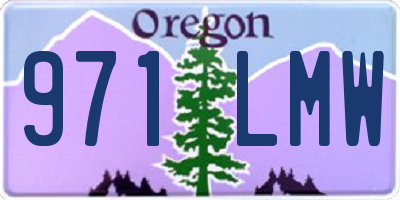 OR license plate 971LMW