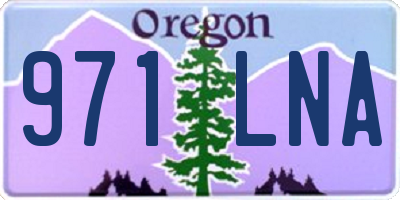OR license plate 971LNA