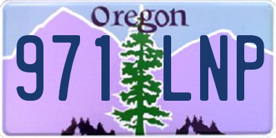 OR license plate 971LNP