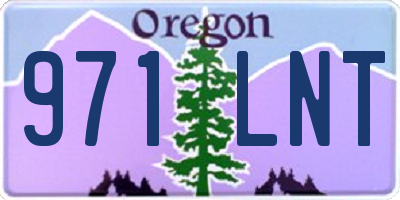 OR license plate 971LNT
