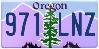 OR license plate 971LNZ