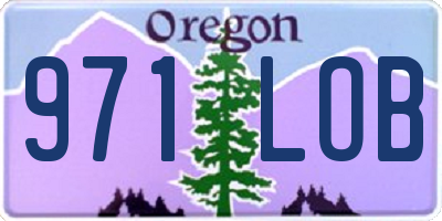 OR license plate 971LOB