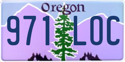OR license plate 971LOC