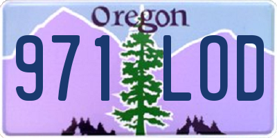 OR license plate 971LOD
