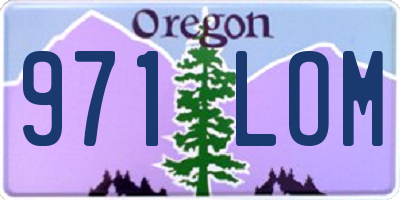 OR license plate 971LOM