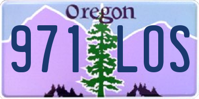 OR license plate 971LOS