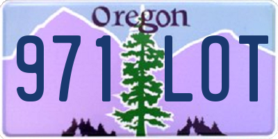 OR license plate 971LOT