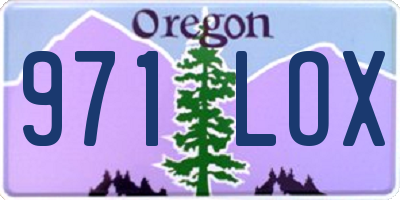 OR license plate 971LOX