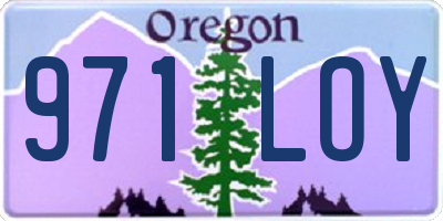 OR license plate 971LOY