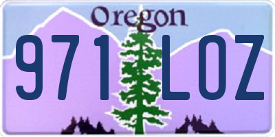OR license plate 971LOZ
