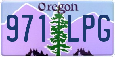 OR license plate 971LPG