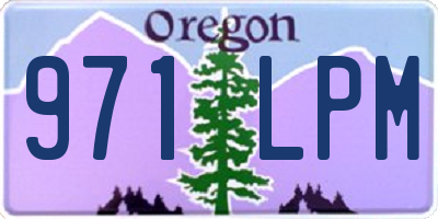 OR license plate 971LPM