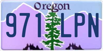 OR license plate 971LPN