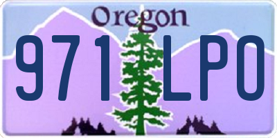 OR license plate 971LPO