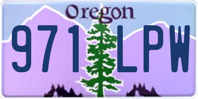 OR license plate 971LPW