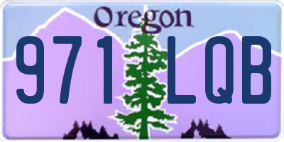 OR license plate 971LQB