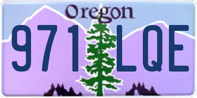 OR license plate 971LQE