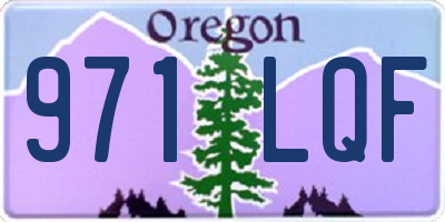 OR license plate 971LQF