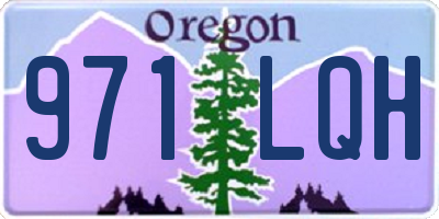 OR license plate 971LQH