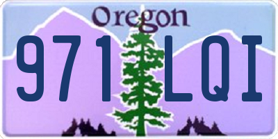 OR license plate 971LQI