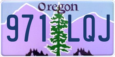 OR license plate 971LQJ