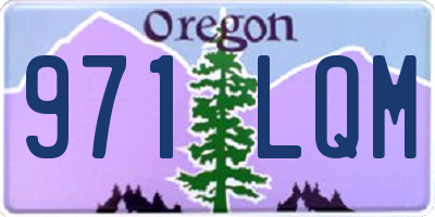 OR license plate 971LQM