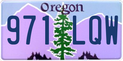 OR license plate 971LQW