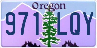 OR license plate 971LQY