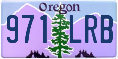 OR license plate 971LRB