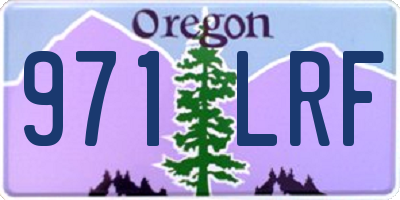 OR license plate 971LRF