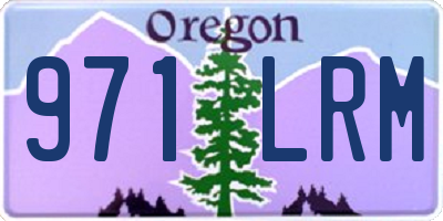 OR license plate 971LRM
