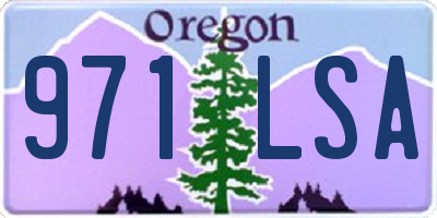 OR license plate 971LSA
