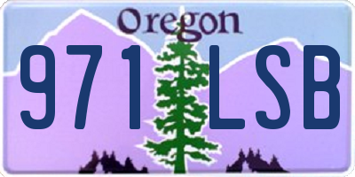 OR license plate 971LSB