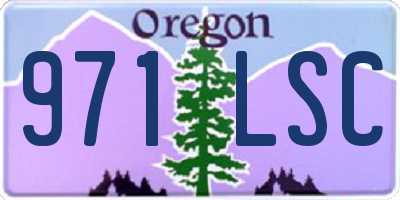 OR license plate 971LSC